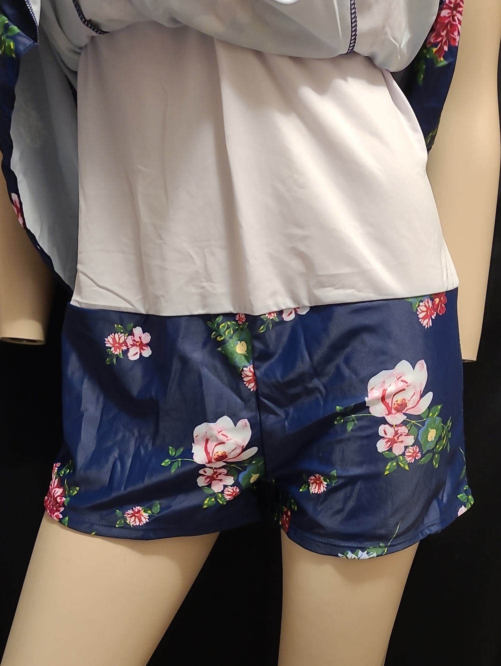 Cocopear women's navy floral skirted one-piece swimdress 2XL - Picture 9 of 15